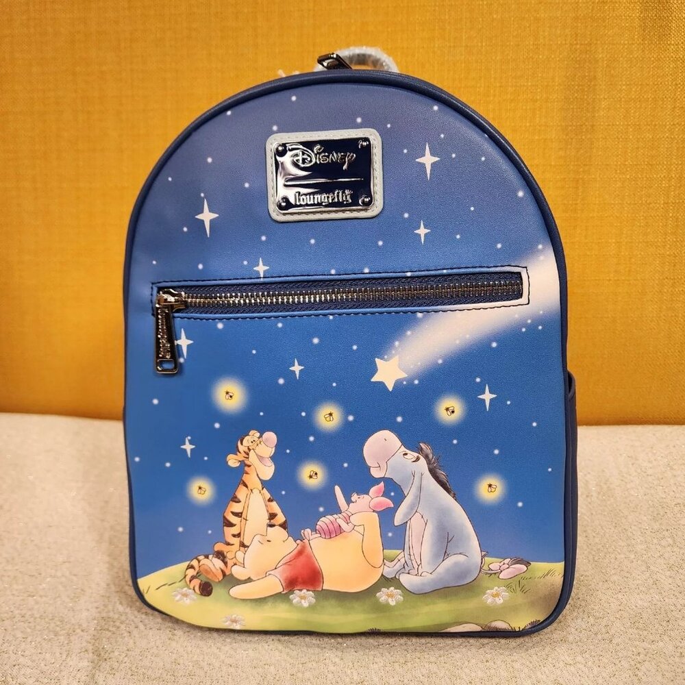 Loungefly Disney Winnie the Pooh Stargazing Light-Up Mini Backpack NEW